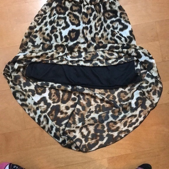 Strapless high low leopard dress size small - Picture 5 of 5